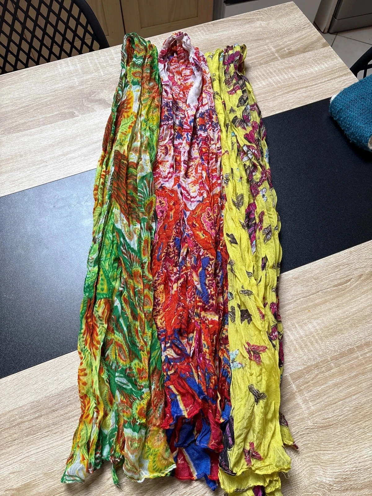 Lot foulard coloré